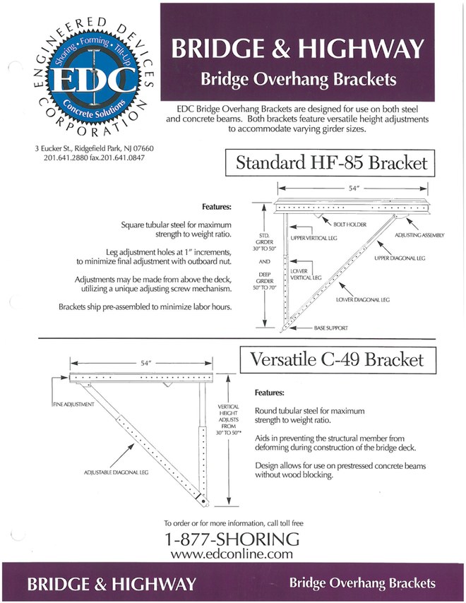 Bridge and Highway: Bridge Overhang Brackets sheet cover