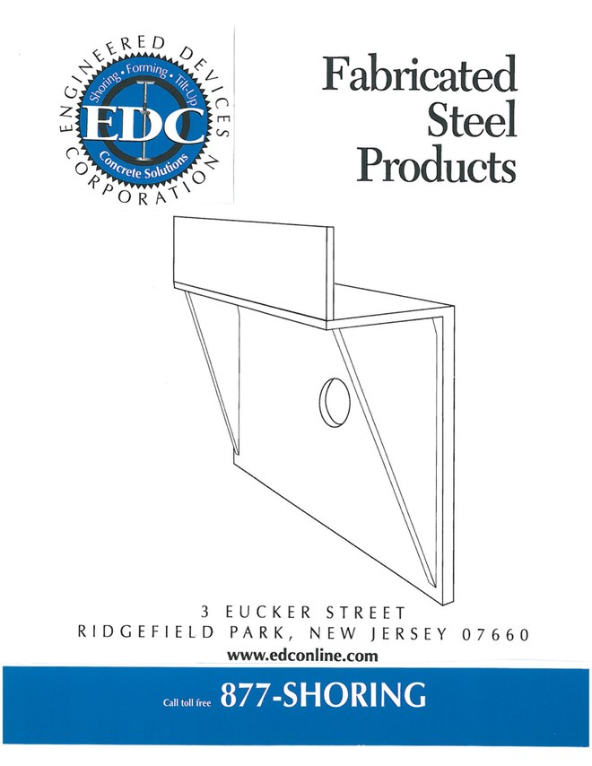 EDC Fabricated Steel Products catalog cover