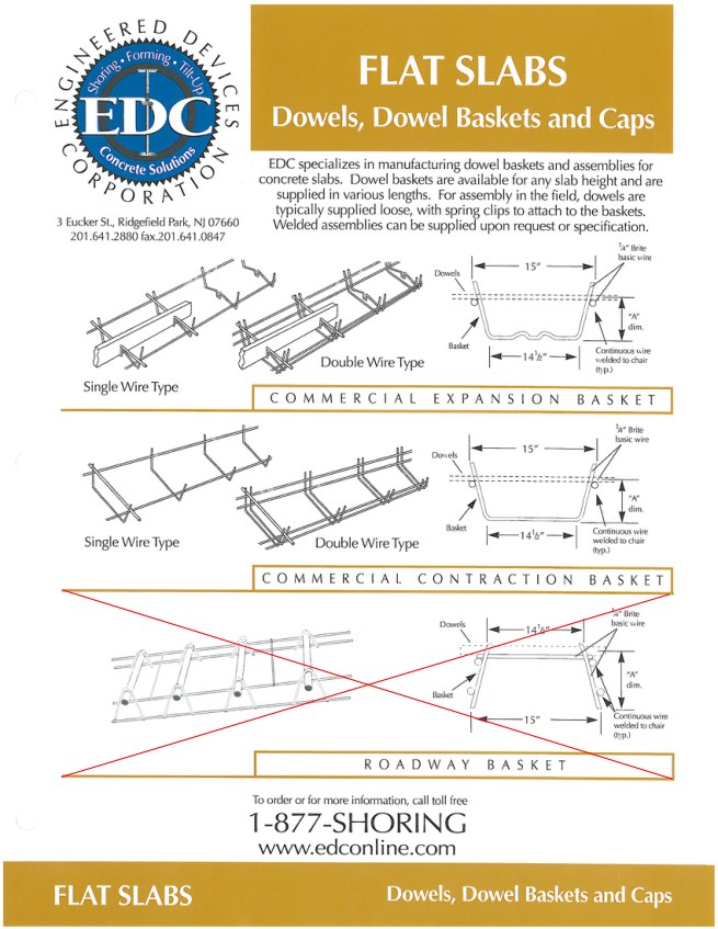 Flat Slabs: Dowels, Dowel Baskets and Caps catalog cover
