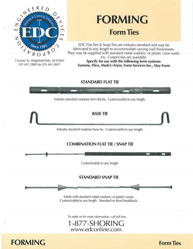 formwork form ties